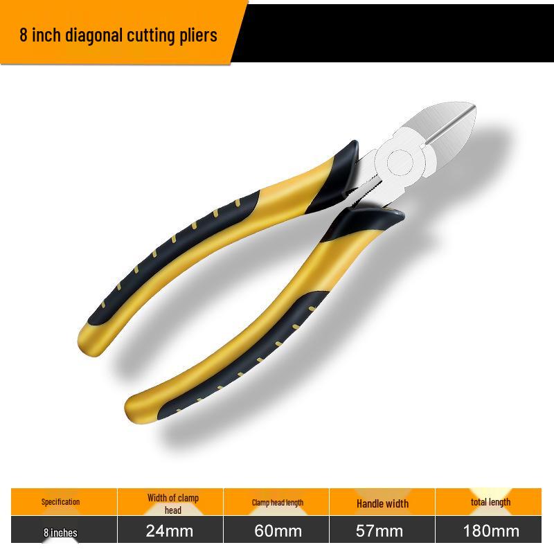6-inch & 8-inch Multifunctional Pliers Set: Needle Nose, Flat Nose, Crimping, Wire Strippers