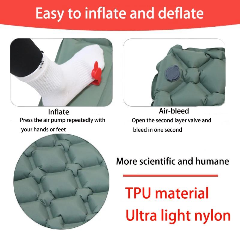 3 szt./partia zewnętrzna mata do spania kemping nadmuchiwany materac z poduszkami, piesze wędrówki