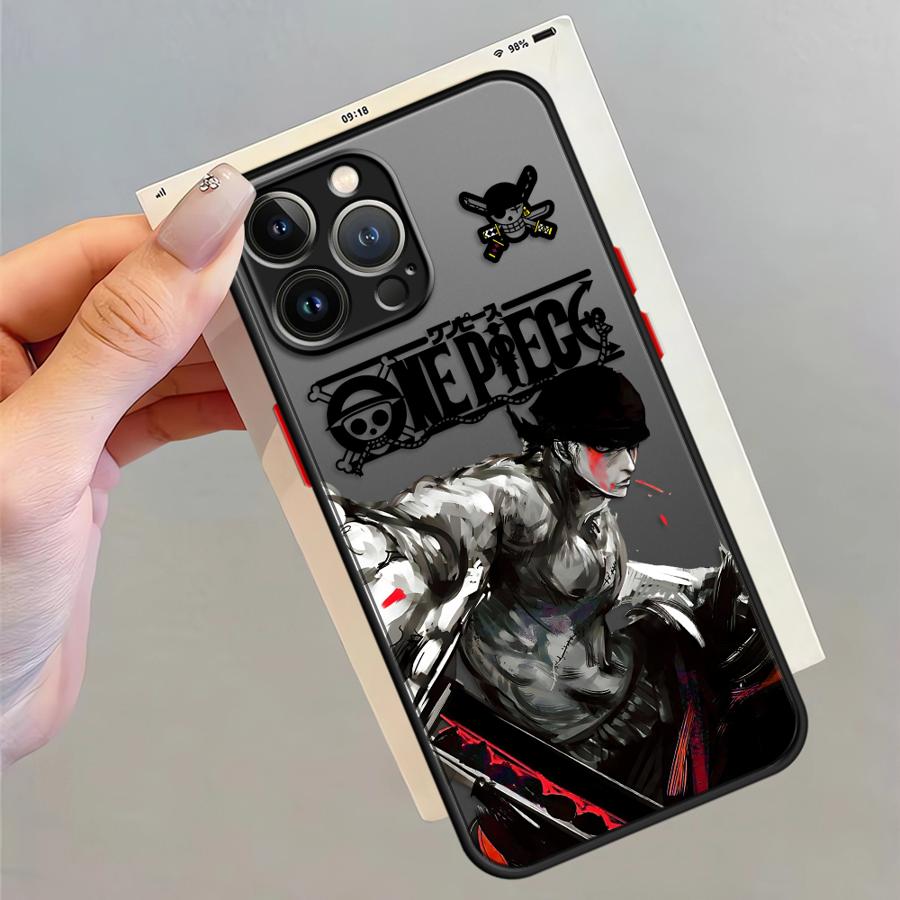 One Piece Roronoa Zoro Funda Back Phone Cover Case for iPhone 17 Pro Max XS XR 7 8 SE 12 Air 15 14 16 Plus 11 13 Mini