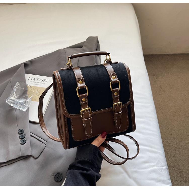 Neuer Herbst- und Winter-Rucksack aus Wildleder, Damen Sen Meng leichter Luxus Nischen-Feeling Pendler-Rucksack Reise-Umhängetasche