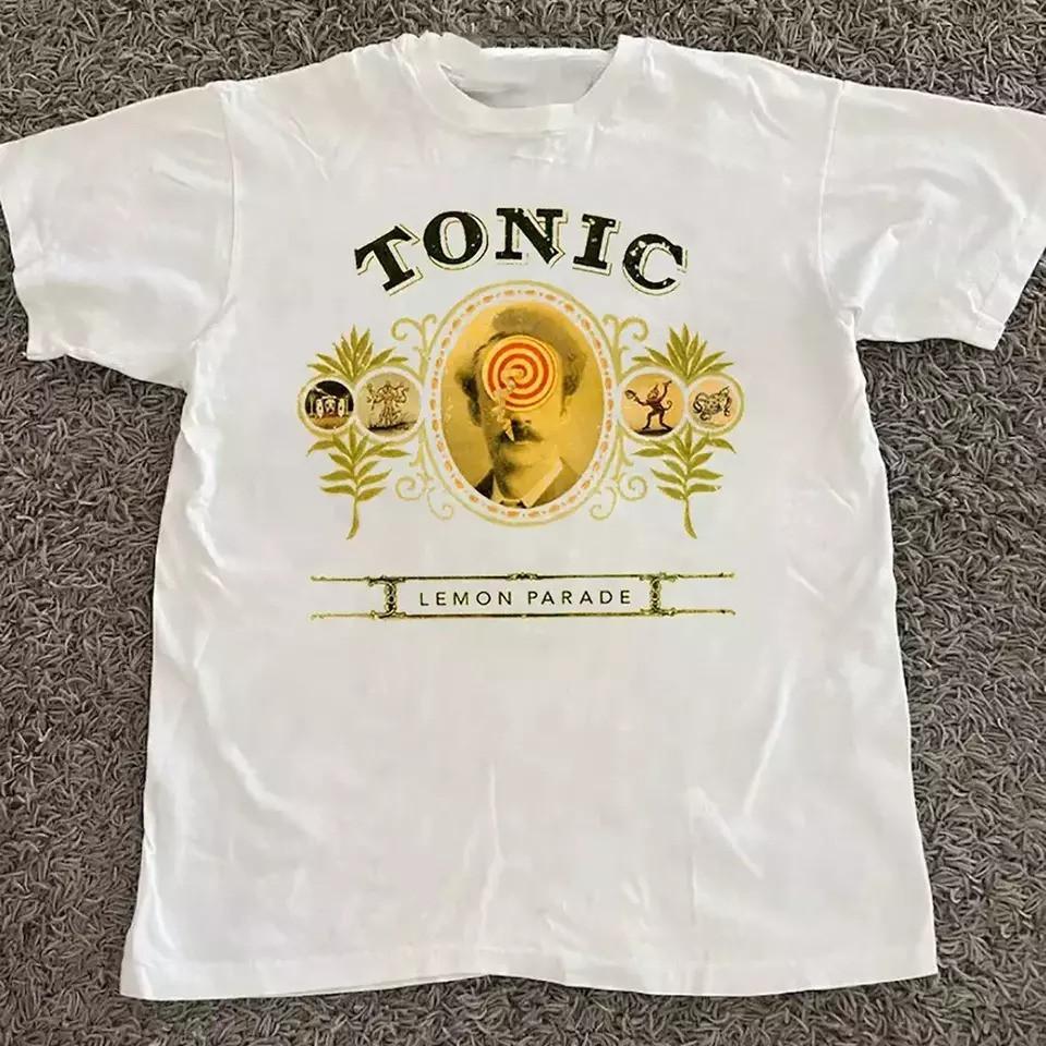 SALE Vtg Tonic Band Lemon Parade Album Cotton White Full Size Shirt Unisex T-Shirt L