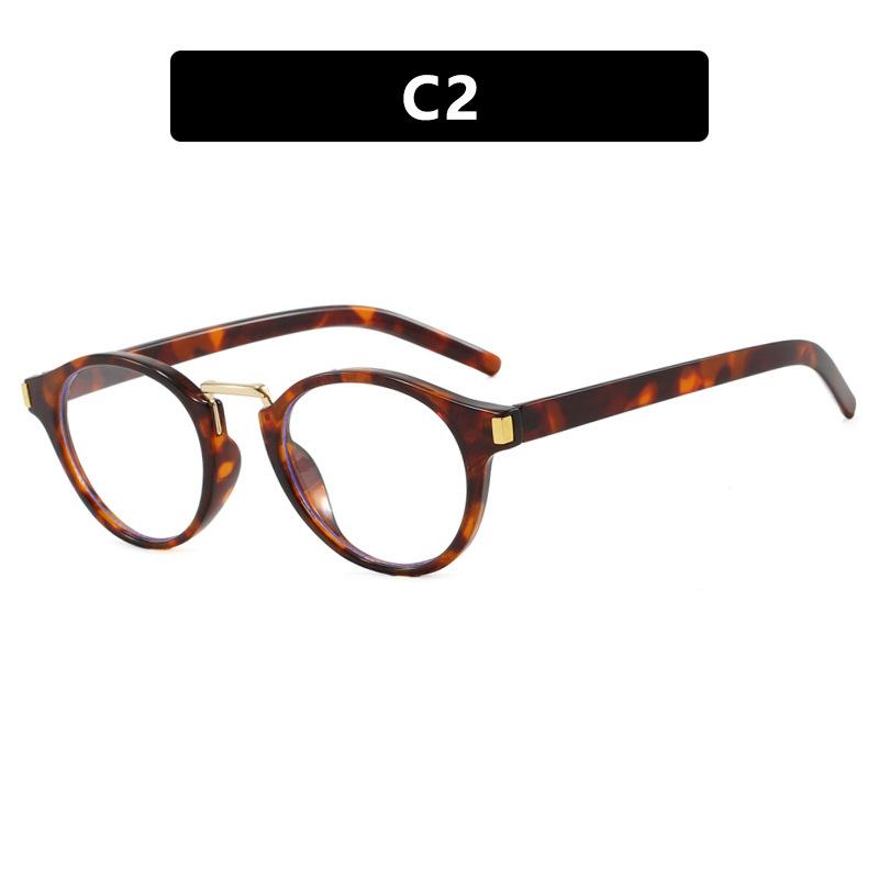 Women's glasses, retro round small frame glasses.