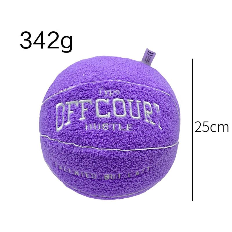 Non-Toxic 25Cm Offcourt Basketball Pillow Anime Plush Toy Simulation Basketball Soft Plush Children'S Birthday Christmas Gift