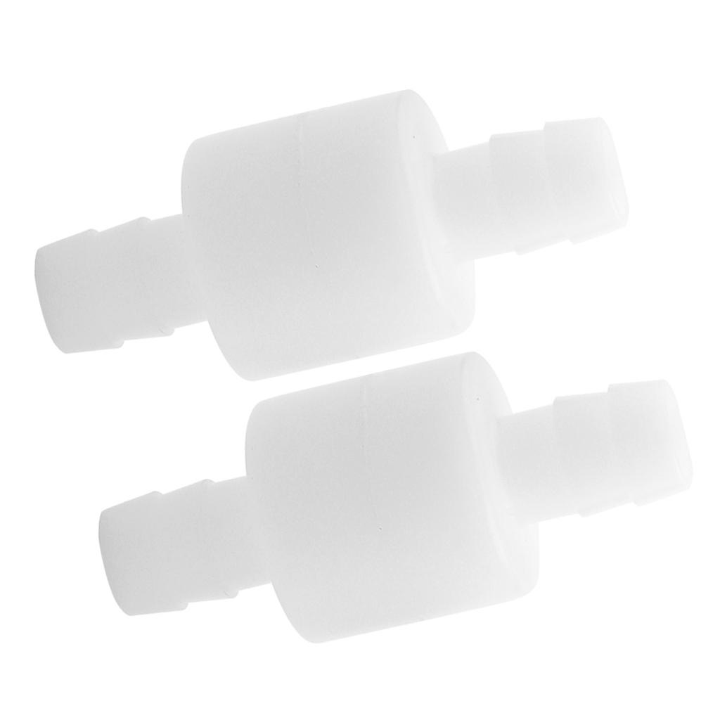 2PCS 10mm Plastic Check Valve Non Return One Way Valve for Gas Liquid