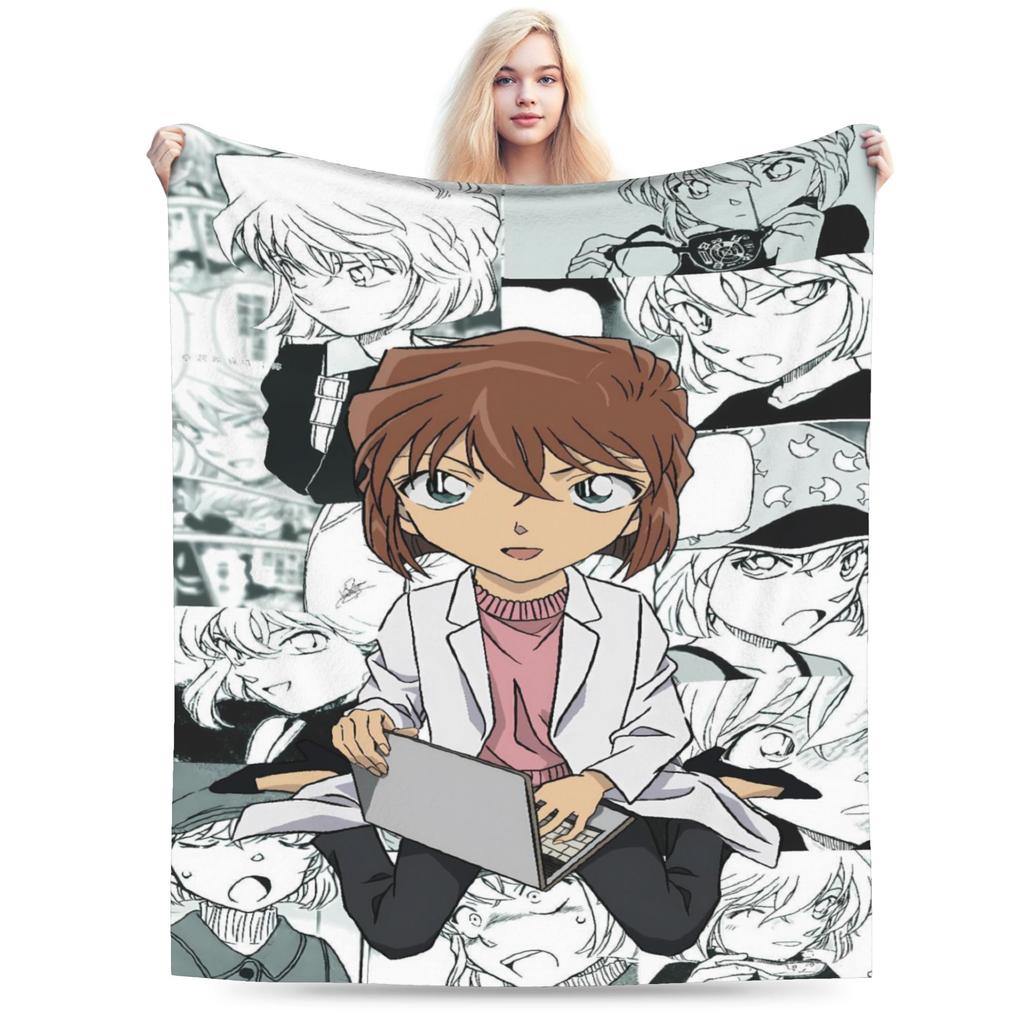 Shinichi Und Ran Flannel Blankets Winter Soft Warm Throw Blanket For Children Outdoor Pattern Bedspread Sofa Bed Cover