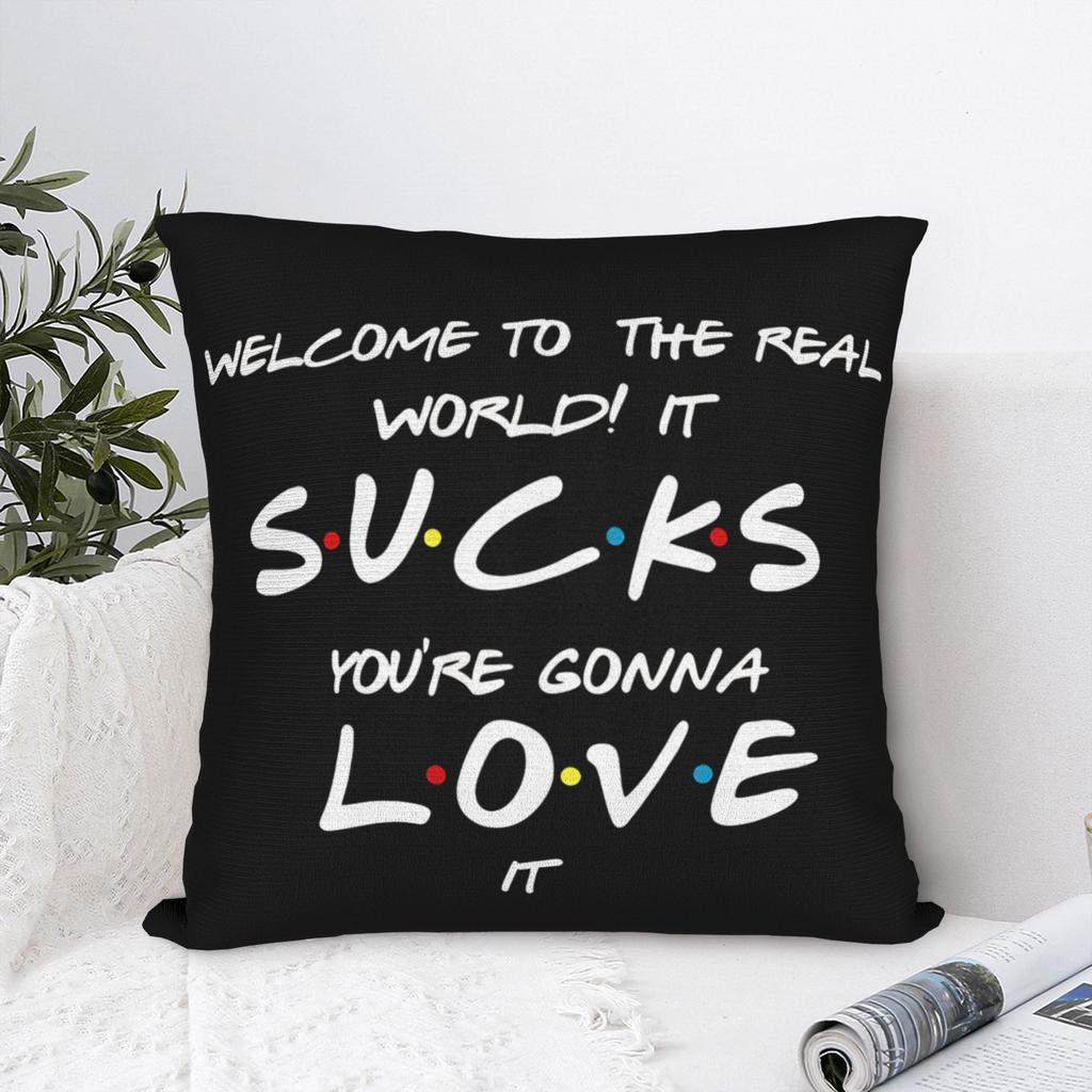 Pillow Cover Classic Friends TV Show Vintage Pillow Case For Wedding Party Home Decor Pillowcases