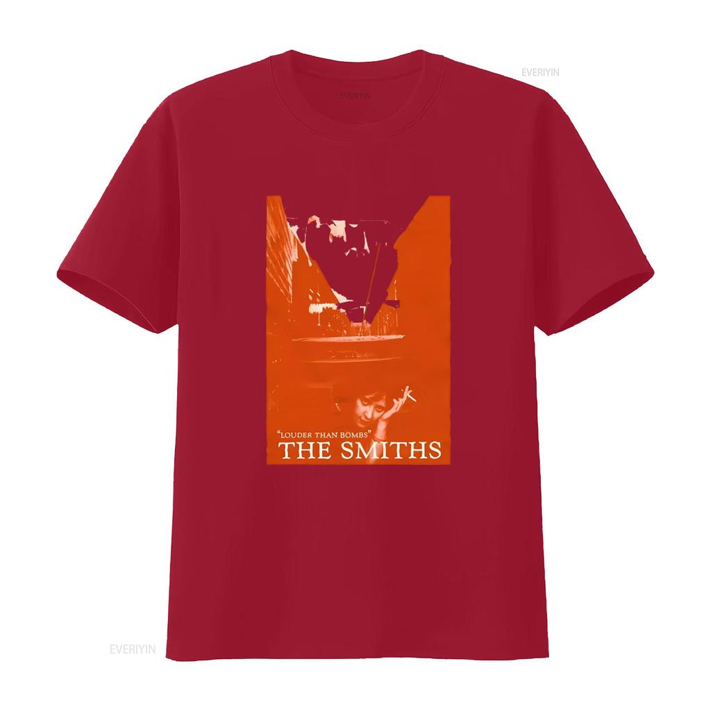 The Smiths Louder Than Bombs 1987 Promo Organic T Shirt vintage Washed Comfortable graphic Top For Everyday Wear Slightly