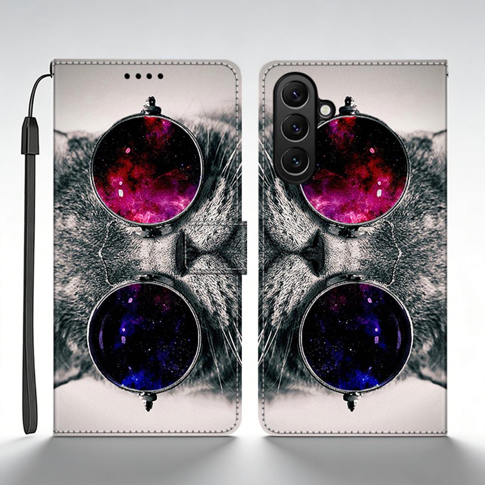 Etui Do Samsung Galaxy S26 Etui Portfel Skórzane Klapka Do Samsung Galaxy S26 Plus Etui S 26 Fundas Z Nadrukiem Uroczy Kreskówka