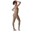 Nuova Tuta Nuda Spazzolata, Modellante Morbido e Delicato sulla Pelle, Pantaloni Lunghi, Abbigliamento da Yoga, Abbigliamento Fitness da Donna con Semi-Zip