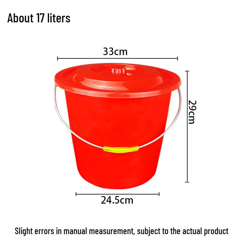 Portable Plastic Storage Bucket with Lid