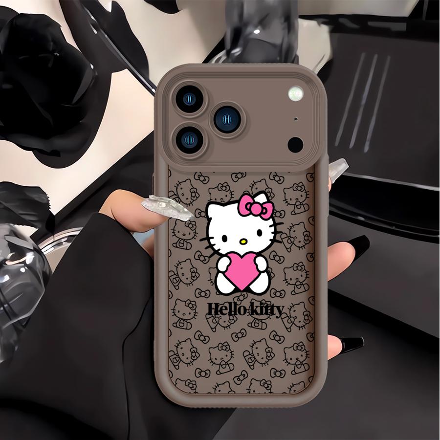 Case for Apple iPhone 17 Pro Max 16e 16 15 11 13 Mini XR Air XS 12 14 Plus Phone Cover Sanrio Cartoon Hello Kitty