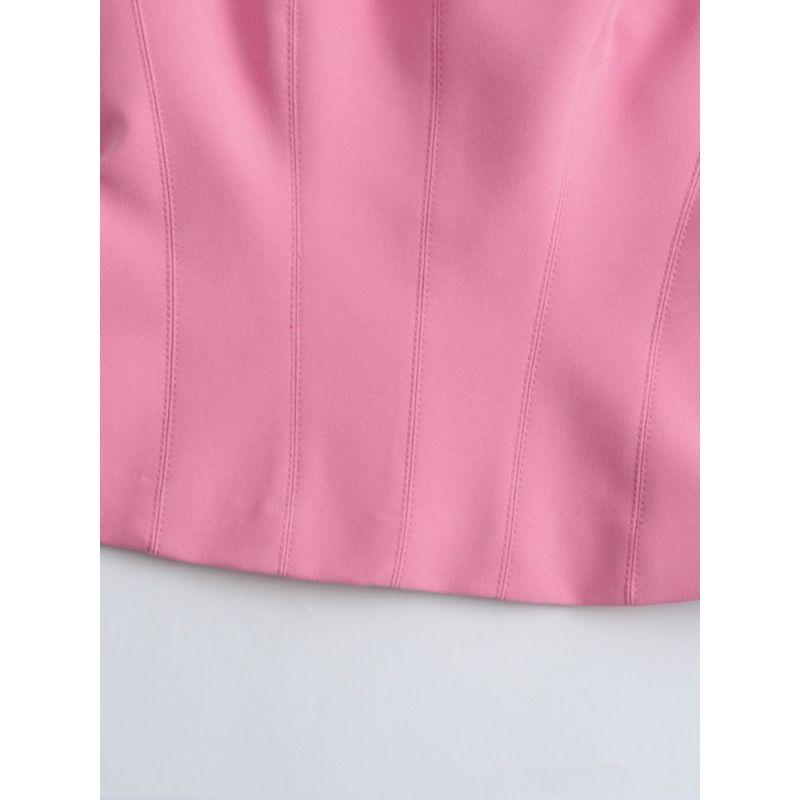 Kaslead Women's Clothing Fashion Casual Hanging Collar Tops