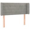 VidaXL Tête de Lit à LED Meuble de Chambre à Coucher Accessoire de Lit Simple Tête de Cadre de Lit Intérieur Gris Clair 3123412