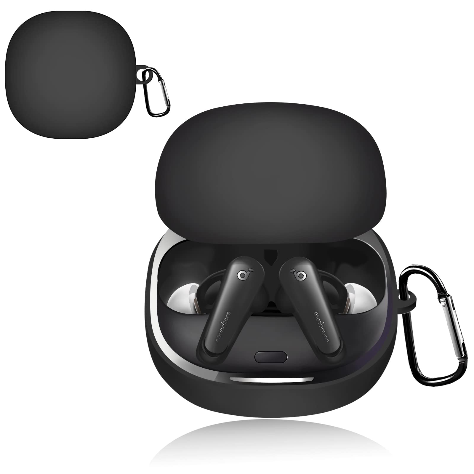 

Улучшенный чехол JSFOYU Anker Soundcore Liberty 4 Чехол Anker Soundcore Liberty 4 Силиконовый легкий тонкий противоударный защитный чехол для предотвращения падений
