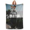 Warm Fluffy Throw Blanket for Kids Couch Chair Bed  Soft Flannel Bedspread Inspired by Malachi Barton Actor Tour
