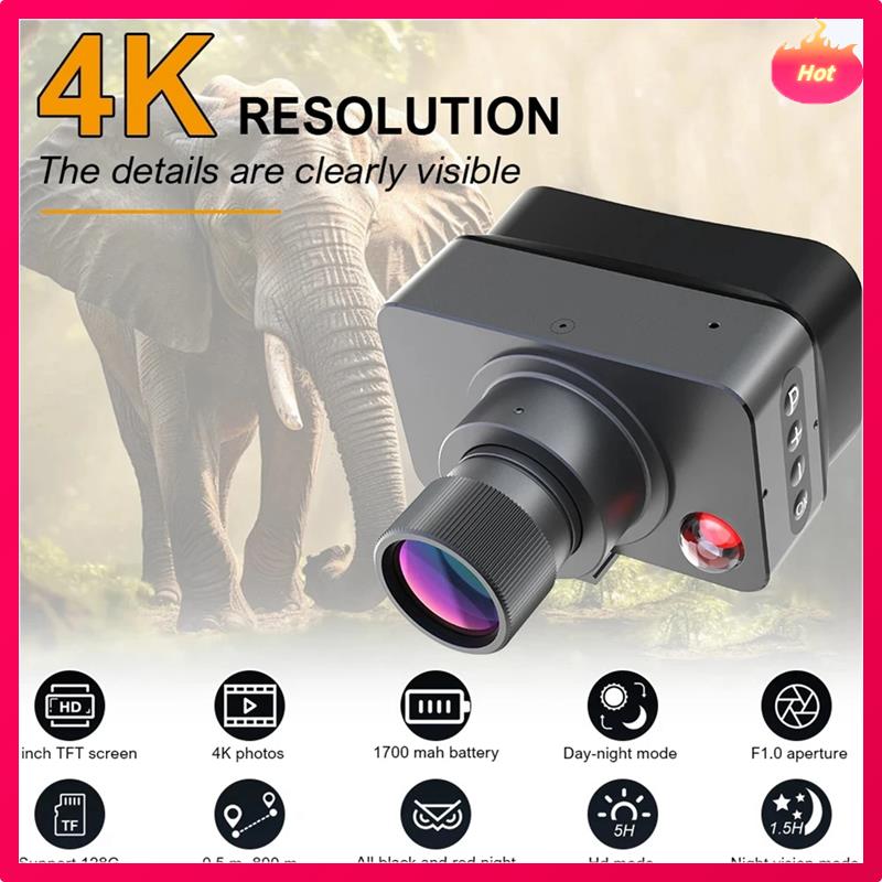 Outdoor-Teleskop IR850 Nachtsicht-Monokular Jagd 4K-Videoaufnahme und Fotoaufnahme