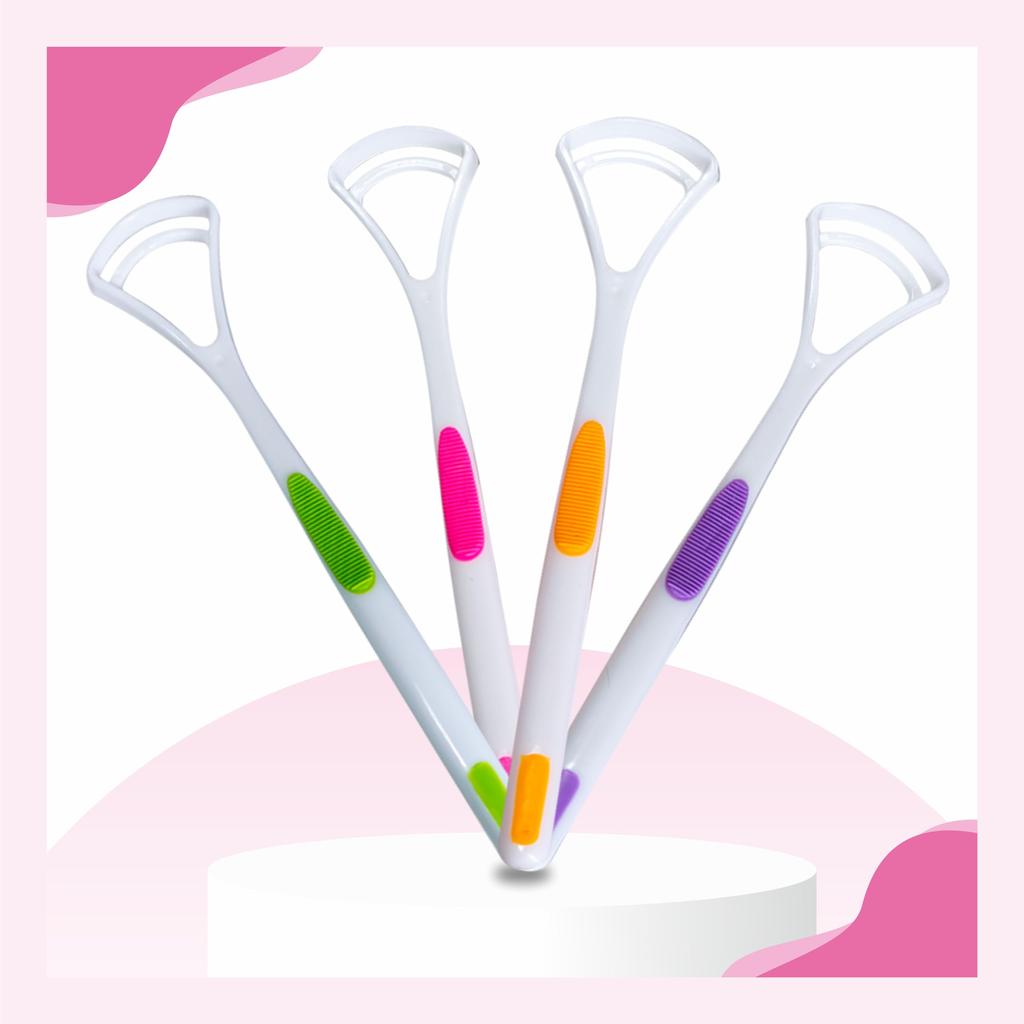 Nurpi plastic tongue cleaner Fights Bad Breath & Oral Health Care Improved Taste Sense for fresh people of india for adult & children Flexible Hand