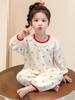 Conjunto de Pijama de Algodão de Manga Comprida para Meninas Primavera & Outono 2025