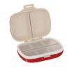 Double Sided Rhinestone Pill Box Luxury Portable Pill Organizer Travel Jewelry Container  Home