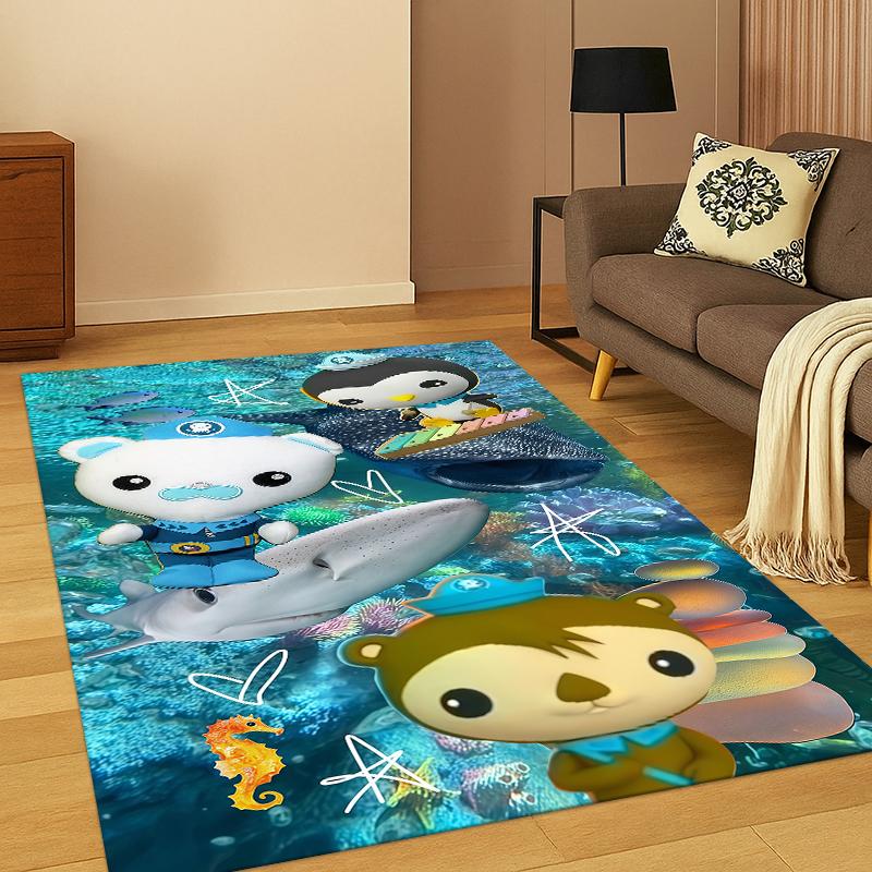 The Octonauts Barnacles Cute Cartoon Carpet Rug for Bedroom Living Room Sofa Doormat Home Decor,Kid game Area Rug Non-slip