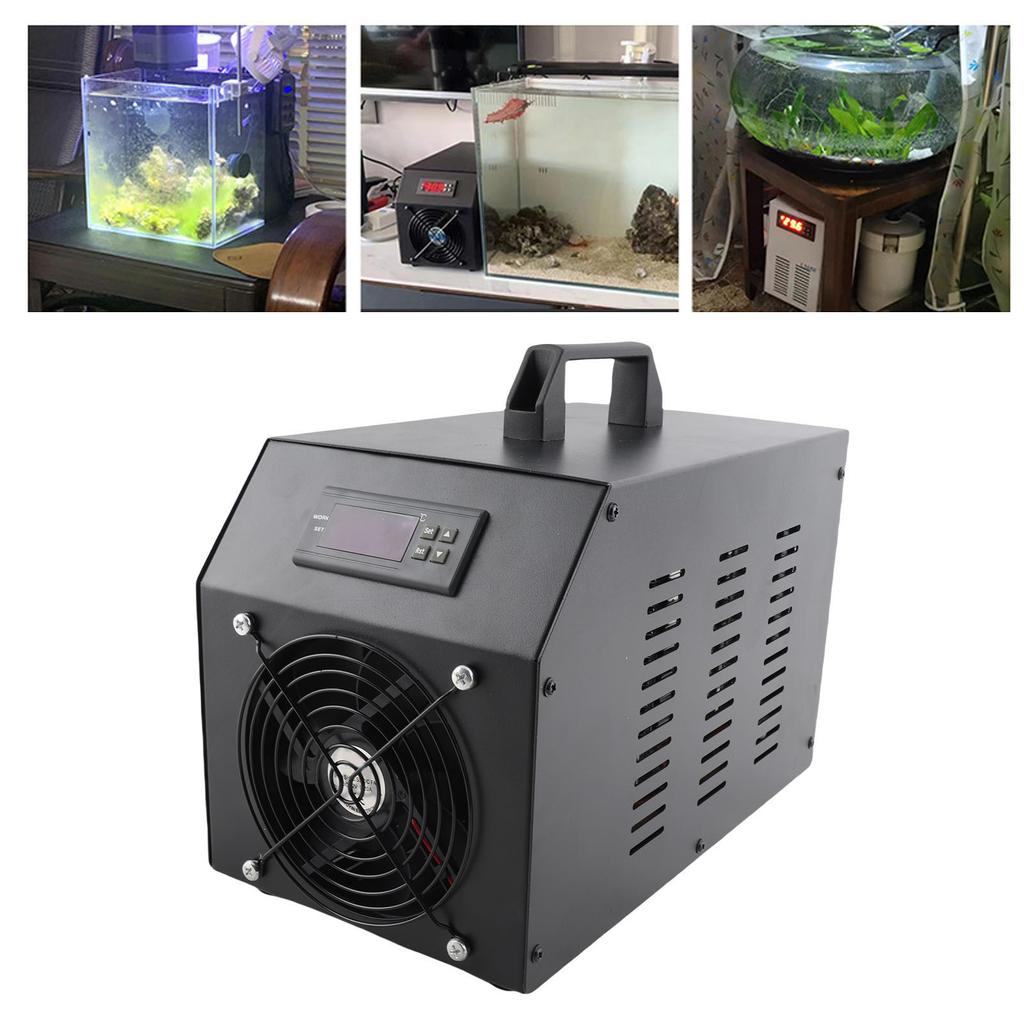 Aquarium Chiller 200W 60L Quiet Fish Tank Cooler for Hydroponics Water Weeds Jellyfish Coral Crystal Shrimp