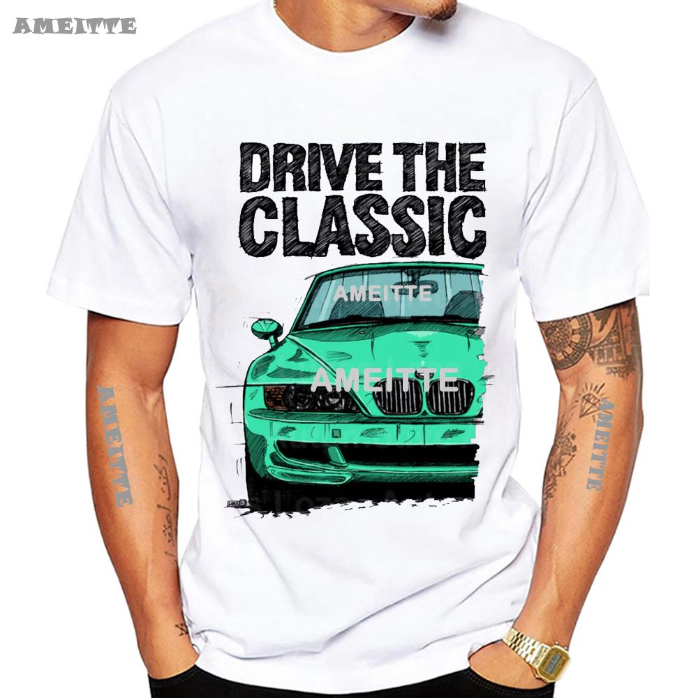 Neues Sommer Unisex Kurzarm Fahren Das Klassische Z3 M Sportwagen T-Shirt Weißes T-Shirt Coole Lässige Jungen T-Shirts Weiße Oberteile
