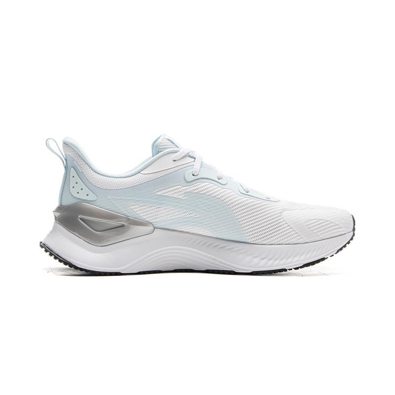 Li-Ning Pantofi sport la modă, confortabili, cu absorbție a șocurilor, rezistenți la uzură, cu talpă joasă, casual, pentru alergare, adidași pentru bărbați, Alb standard ARHV021-6