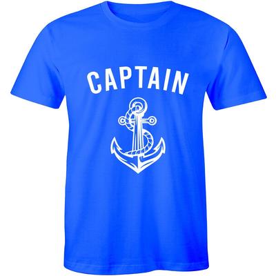 Captain Funny Sailor Sailing Boat Anchor Yachting T-Shirt Tee