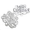 Christmas Die Cut Merry Christmas Letters DIY Carbon Steel Anti-corrosion Smooth Edge Cutting Die Decorative Crafts