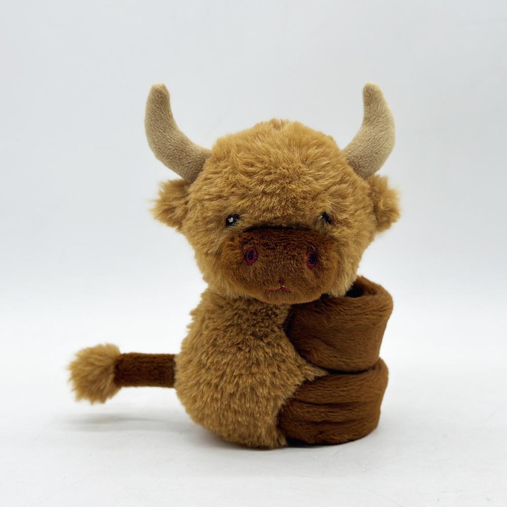 Highland Cow Plush Toy With Pp Cotton Filling For Kids Gift And Collectors