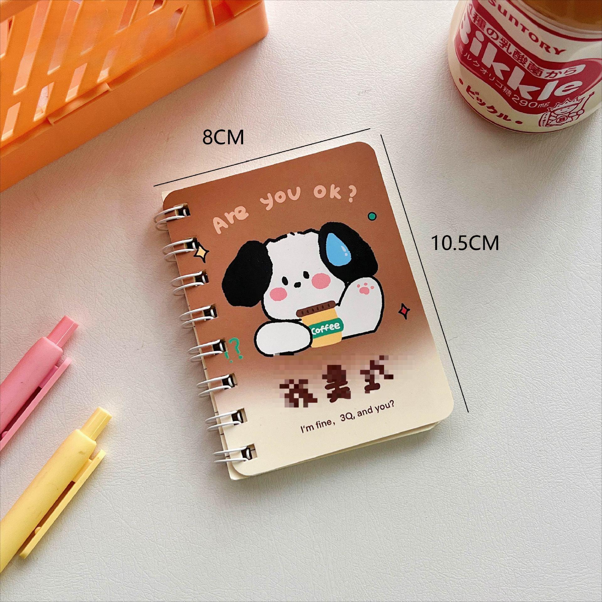 

Милый пухлый панда мультфильм А7 спиральный блокнот 80 страниц карманный блокнот офис школьные учебные принадлежности мини кавайный дневник журнал