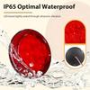 Dream Lighting 5.4 Inch Trailer Tail Lights 2PCS LED Waterproof Round Stop Brake Turn Tail Light for RV Truck Van Camper Boat Lorry Dual Red