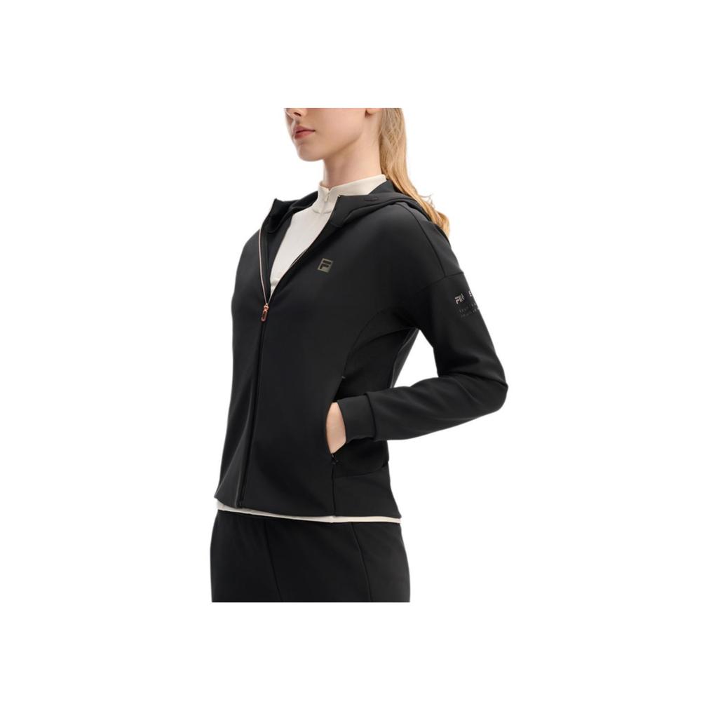 New FILA Fitness Jackets Coats Women's Pitch Black A11W441506F-BK