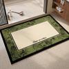 Diatom Mud Quick-Dry Non-Slip Bathroom Mat: French Style, Water Absorbing, Dirt Resistant, Easy Clean.