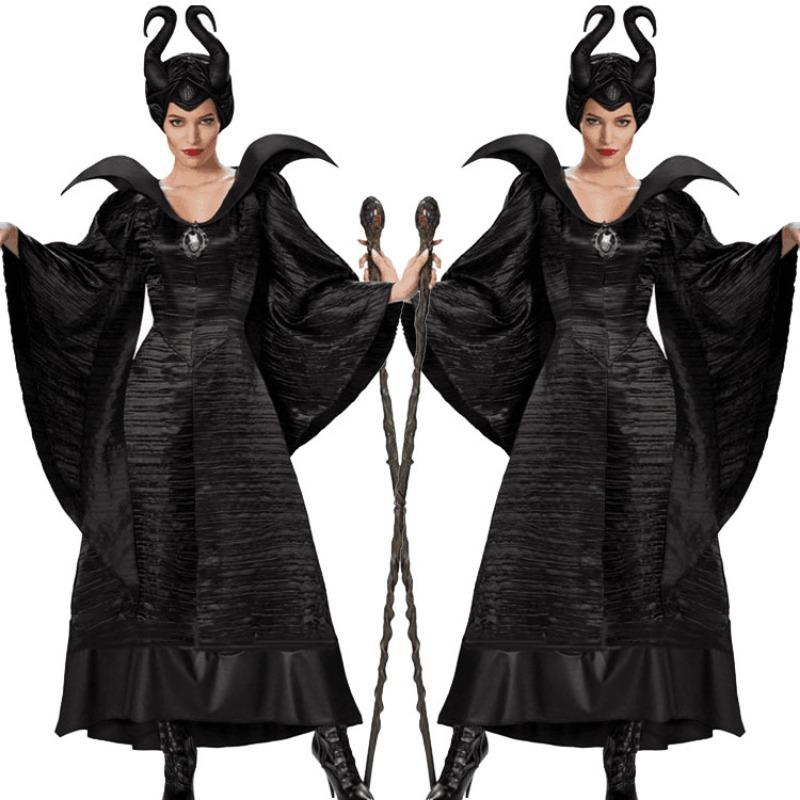 

Косплей Спящее заклинание Платье ведьмы-демона Хэллоуин Игровая униформа, Подкод XXXL