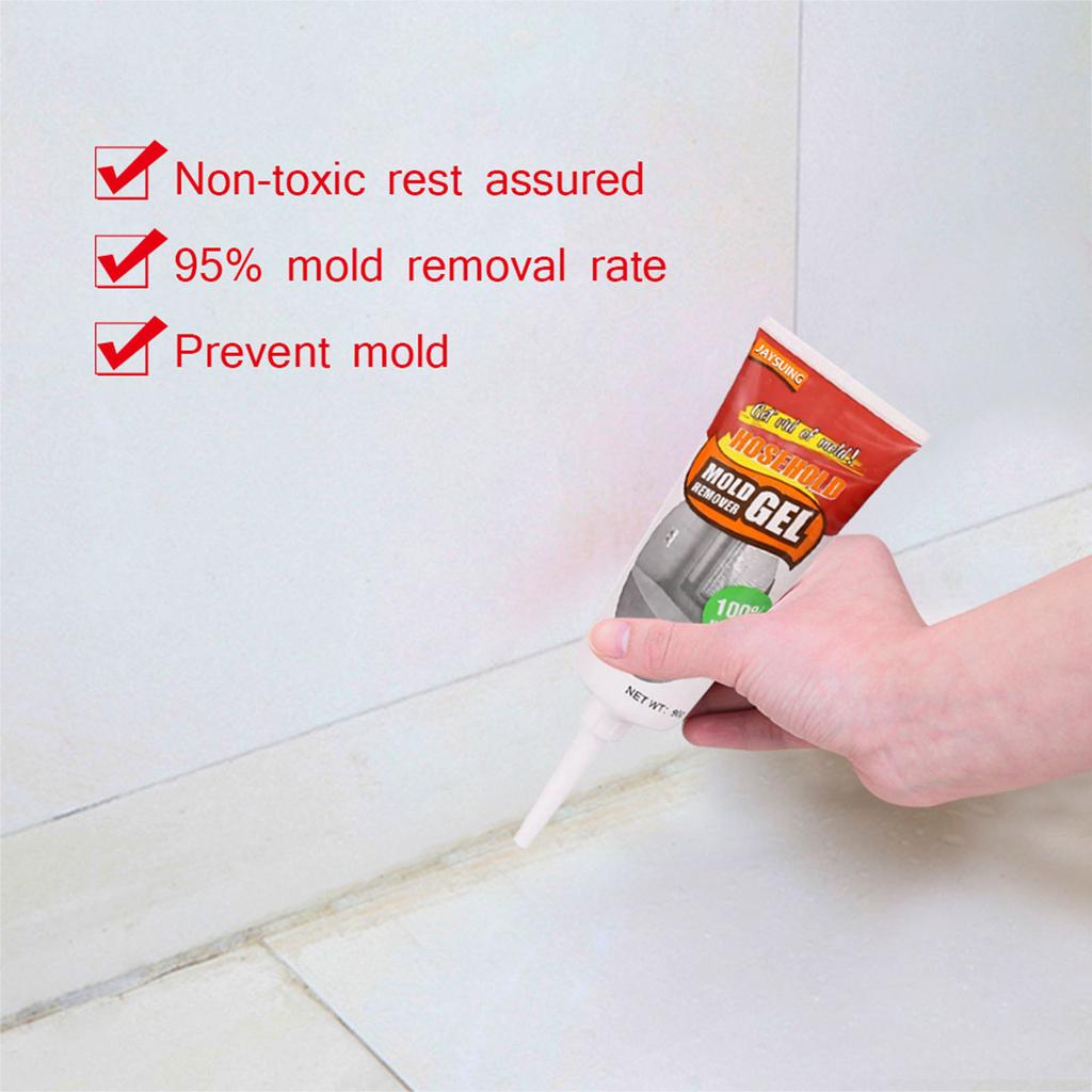Household Stain Cleaner Mold Remover Gel Bathroom Tile Mildew Stains Cleaner Gel Deep Down Stain Cleaner Safe to Use