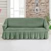 Universal Sofa Furniture Slipcover With Skirt Fitted Couch Cover For 1 /2 /3 /4 Seaters ,Washable Top Elastic Durable Seersucker Material