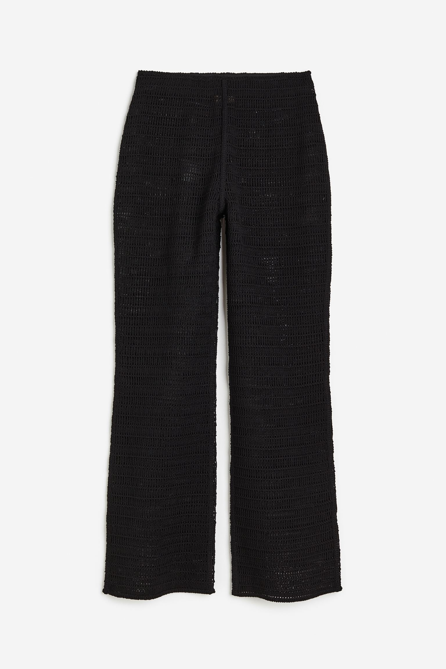 

Crochet-look trousers