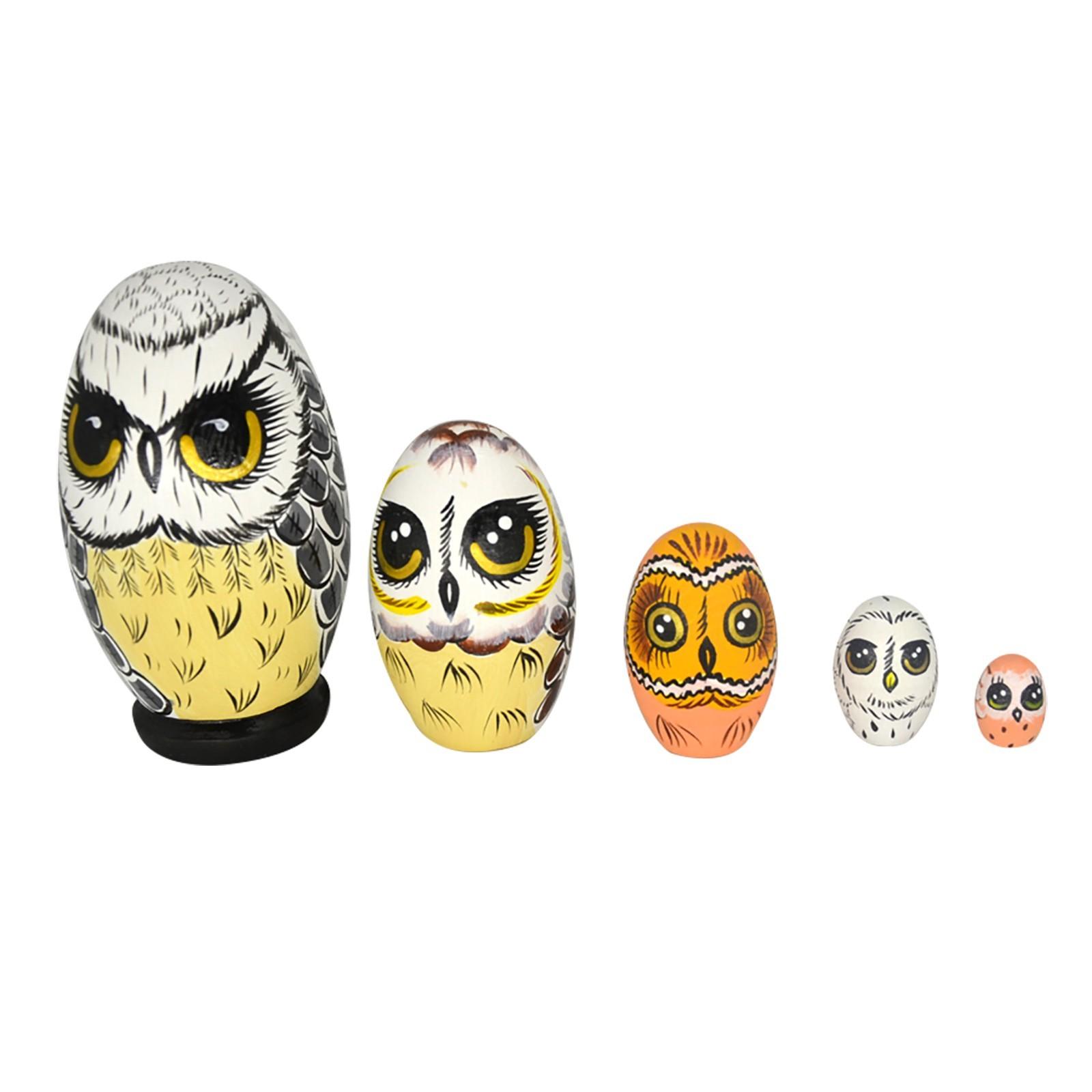 

Сова Матрешка Орнамент Пасхальная Матрешка Домашний Декор One Size