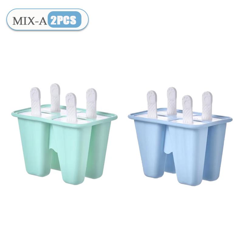 Popsicle Molds 4 Pieces Silicone Ice Pop Molds BPA Free Popsicle Mold Reusable Easy Release Ice Pop Make Homemade Ice Cream