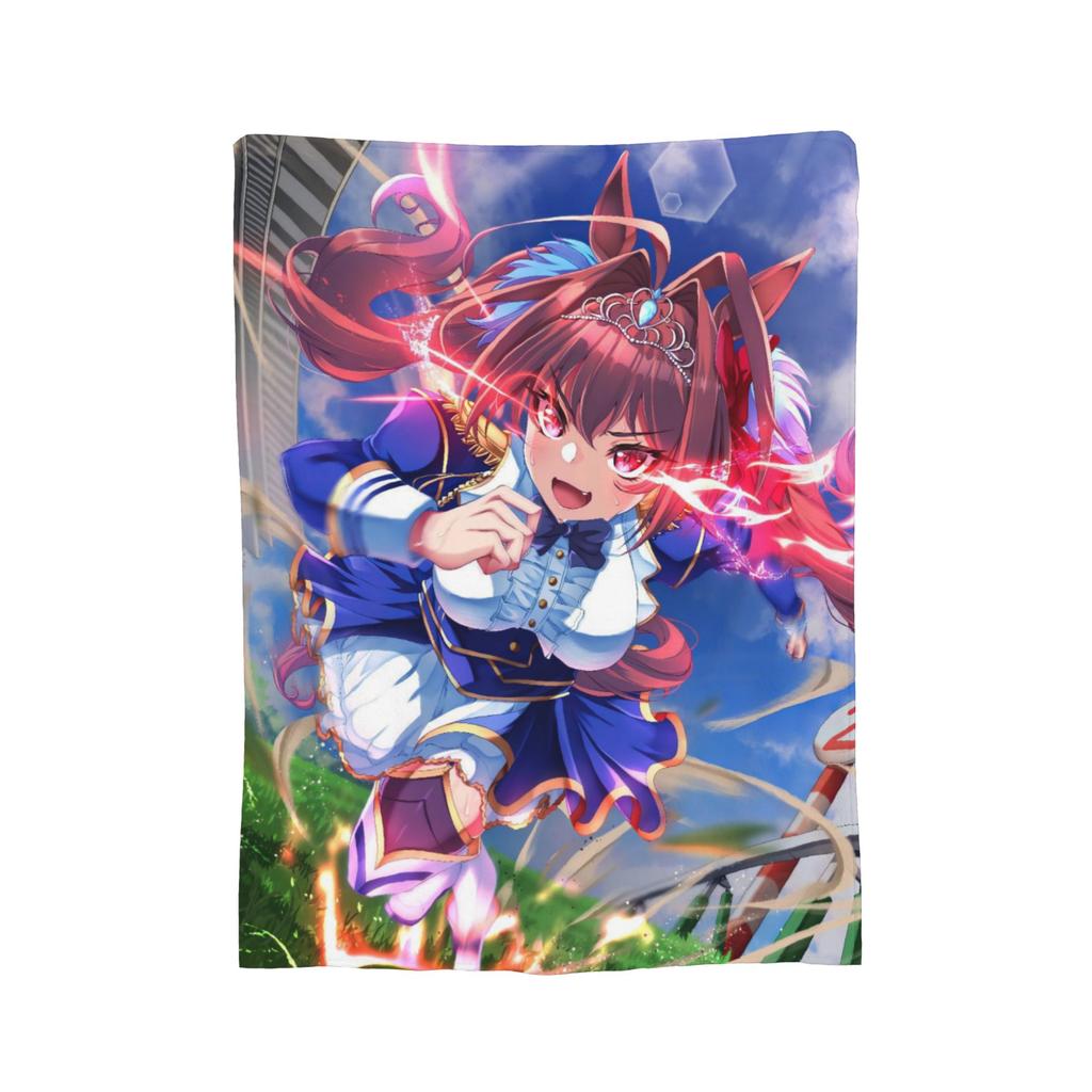 Uma Musume Pretty Derby Blankets Flannel Decoration  Multi-function Super Soft Throw Blanket for Sofa Office Bedding Throws