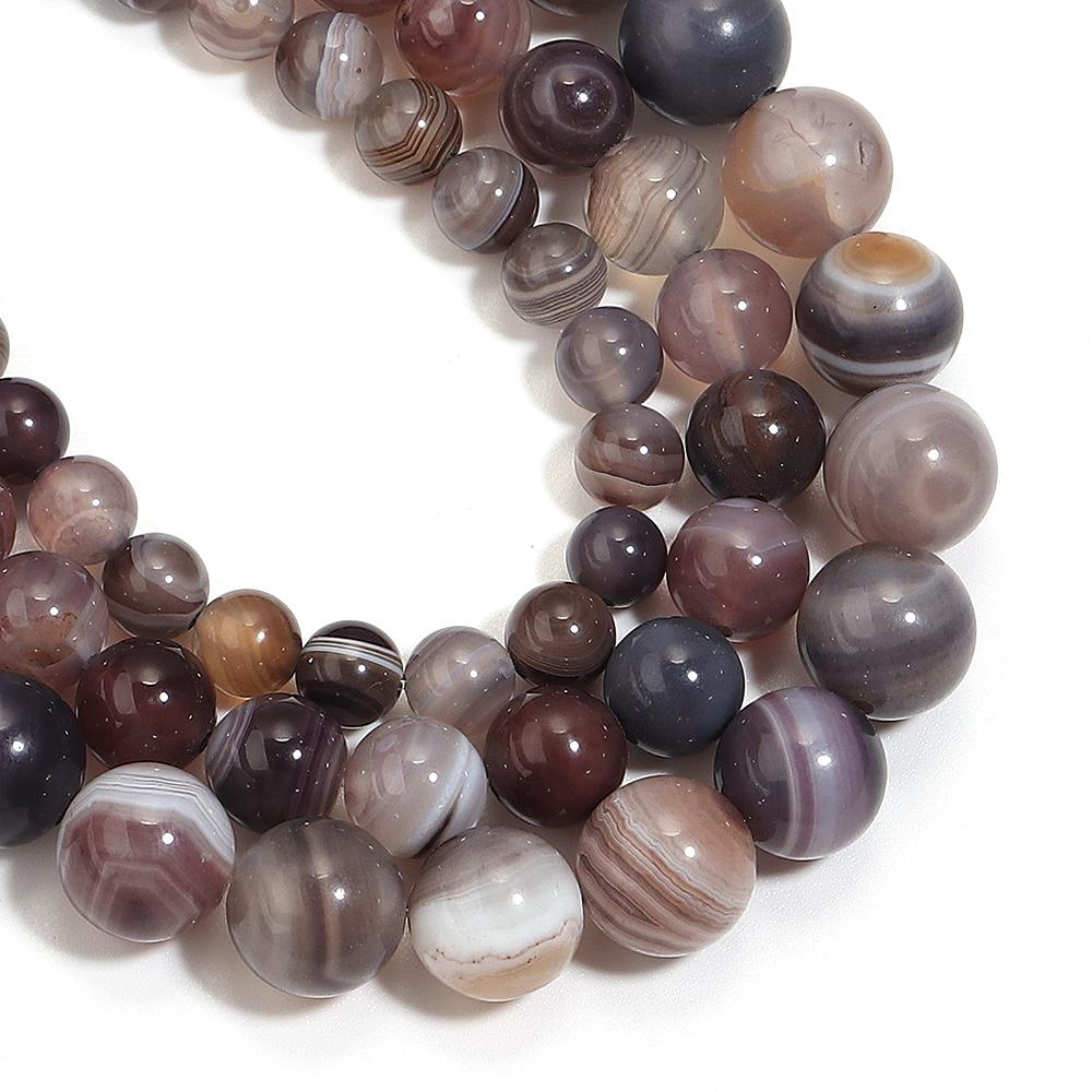 Natural Stone Beads 4 6 8 10mm Persian Gulf Agate Stone Round Loose Beads For Jewelry Making DIY Bracelets Necklace Accessories