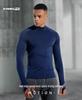 Herren Schnelltrocknendes Elastisches Langarm-Sport-T-Shirt für Laufen und Basketball - Frühling/Herbst.