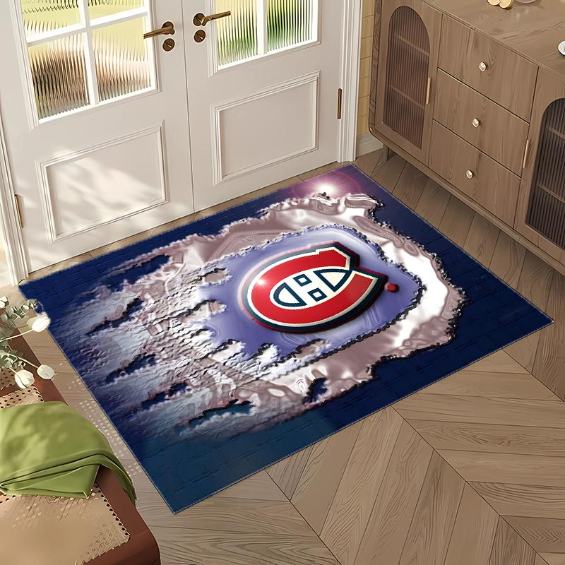 Montreal Canadiens (5) Office Rug Elegant Floor Rug for Office Living Room Bedroom and Indoor Home Spaces