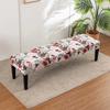 Stretch Piano Stool Covers Floral Printed Long Bench Cover Anti-dirty Ottoman Protector Dining Chair Slipcover Living Room