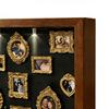 Mini Museum Silhouette Box Creative Memory Display Kit with Mini Figurines Gold Frames for Anniversary Wedding Gift Decor