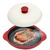 TokyoDeco Microwave Cooker with Round and Browning Function and Warm In Round Microwave Range Dishwasher Grilled Browned and Fully Easy Cook I001