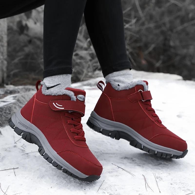 Lightweight Winter Women BootsBreathable Fabric Heated Snow Boots 2025 Winter Plush Fur Footwear Comfortable Platform Snow Boots