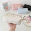 Polka Dot Star Print Stationery Bag Zipper Stationery Organizer Simple Pen Bag  School Supplies