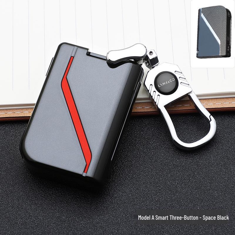 Lynk & Co Modische Schlüsselhülle: Stilvolle Autoschlüsseltasche mit Schnallendesign zur Schlüsselmodifikation und personalisierten Dekoration